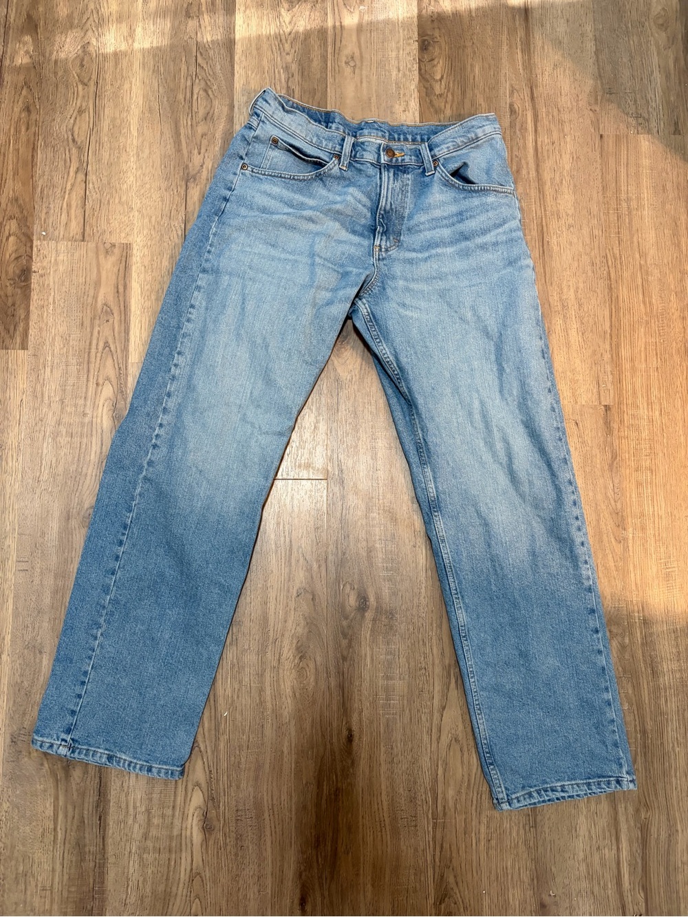 Wrangler Light Blue Straight Jeans - Classic Fit